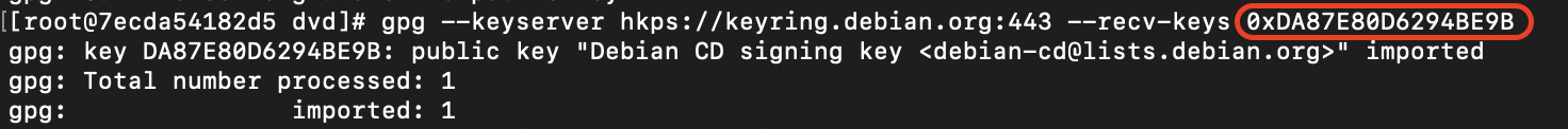 download GPG key
